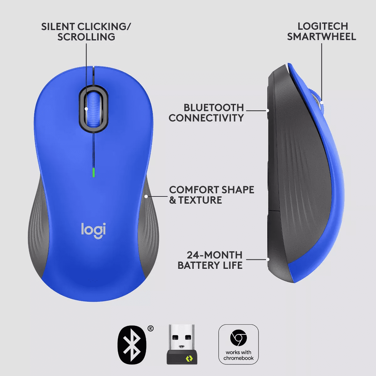 Logitech Signature M550 Wireless Mouse - Large - Image 6