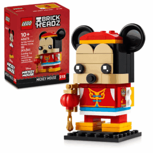 Brickheadz Disney Mickey Mouse Interlocking Block Building Set, 4.2 Oz