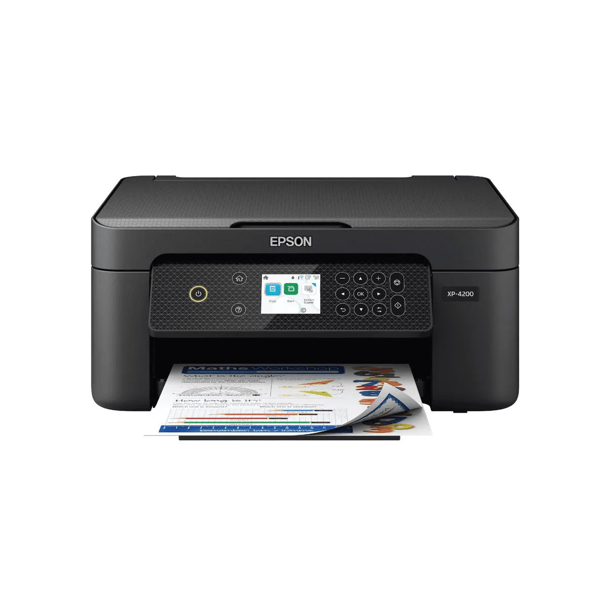 Epson Expression Home XP-4200 Wireless Color Inkjet All-In-One Printer, Copier, Scanner - Black: up to 47.2" Document Compatible