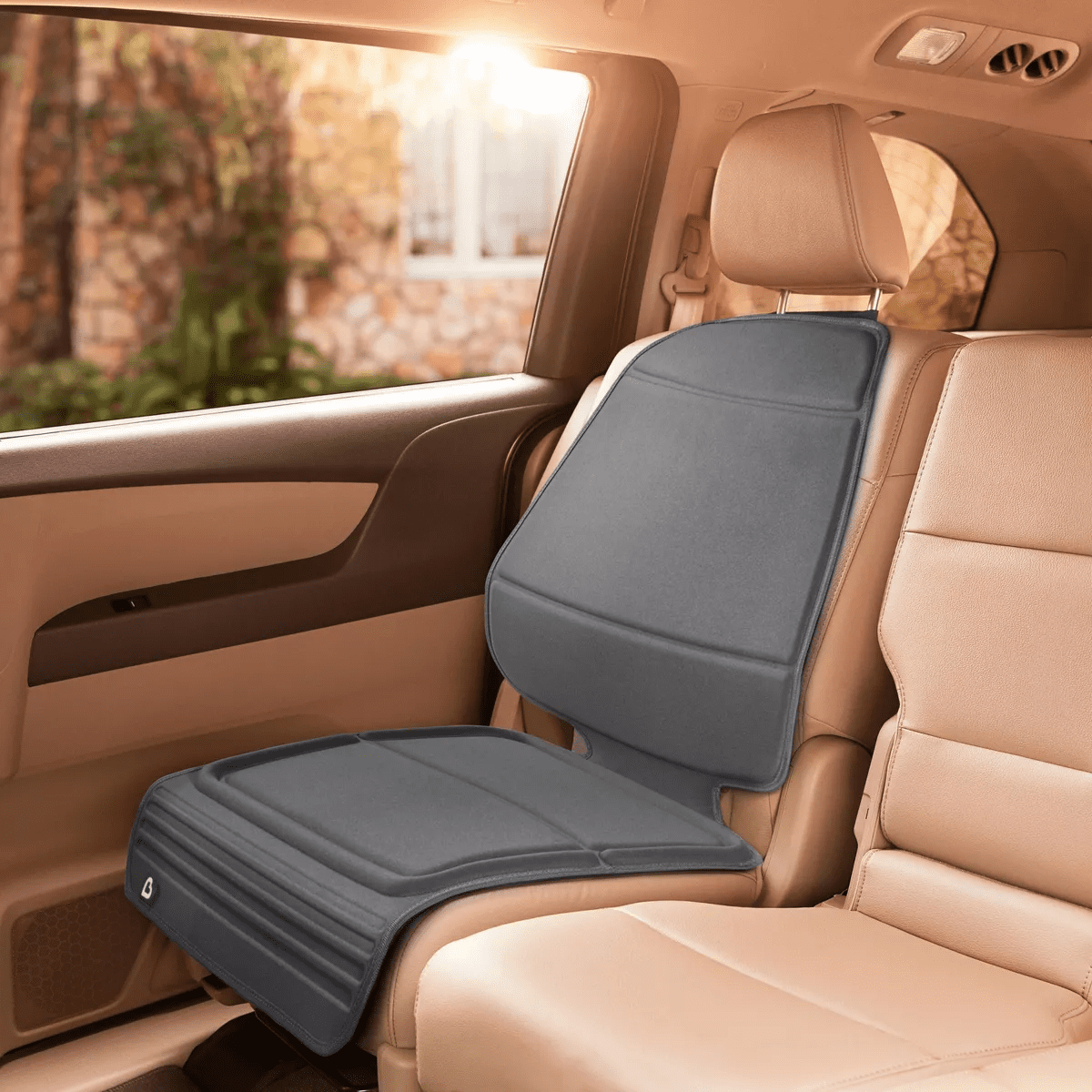 Munchkin Elite Seat Guardian Car Seat Protector, Crash Test Approved - Dark Gray - Image 6