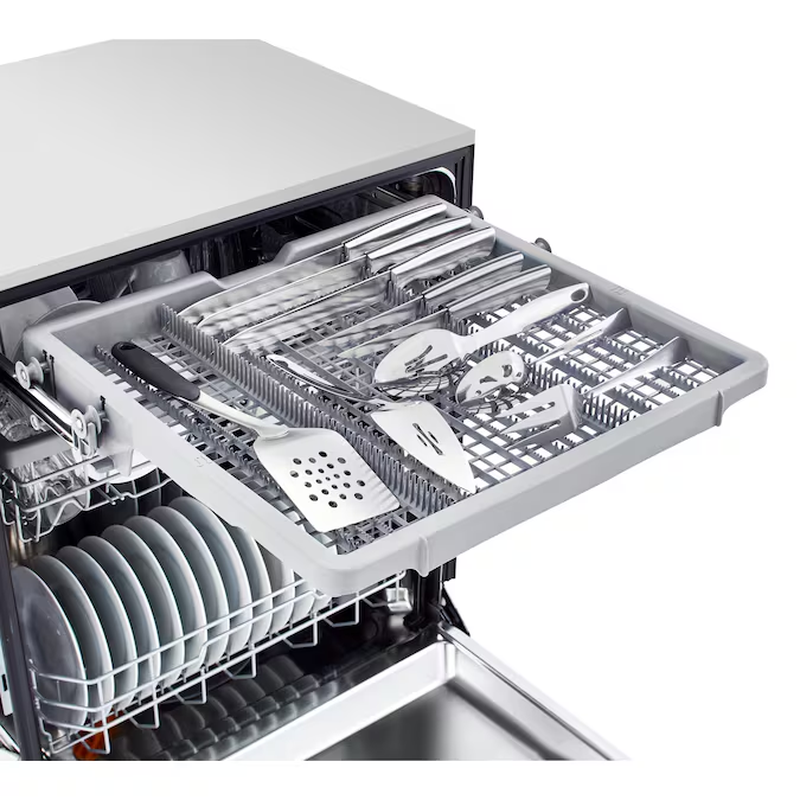 24-In Front Control Built-In Dishwasher ( Printproof Stainless Steel ) with Third Rack, Quadwash and Dynamic Dry , 48-Decibel - Image 10