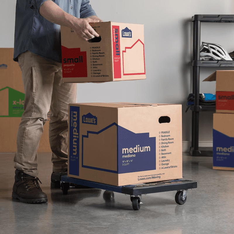 1000-Lb Capacity 4 -Wheel Blue Resin Dolly - Image 2