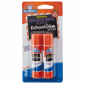 Elmer'S 2Pk Washable School Glue Sticks - Disappearing Purple