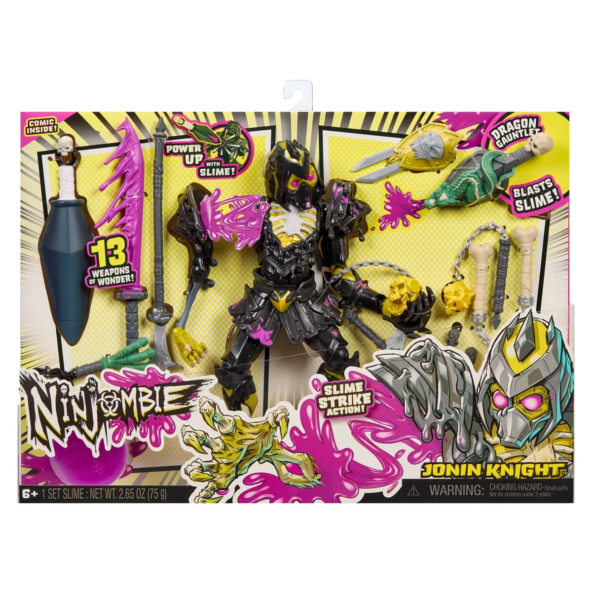 Deluxe Ninjombie Action Figure - Jonin Knight, Ninja Zombie with Slime, Ages 3+ - Image 8