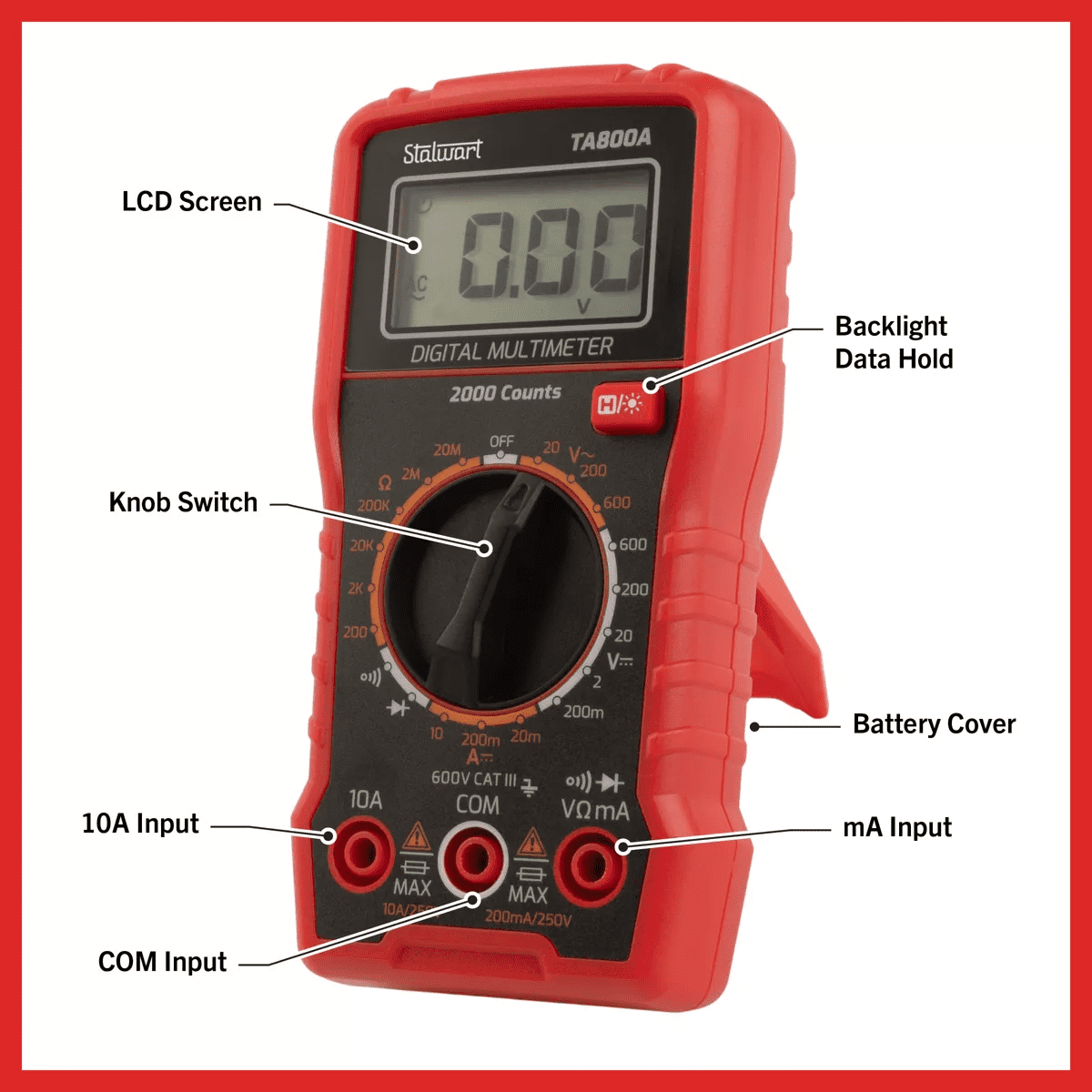 Stalwart Digital Multimeter Voltage Tester - Image 5