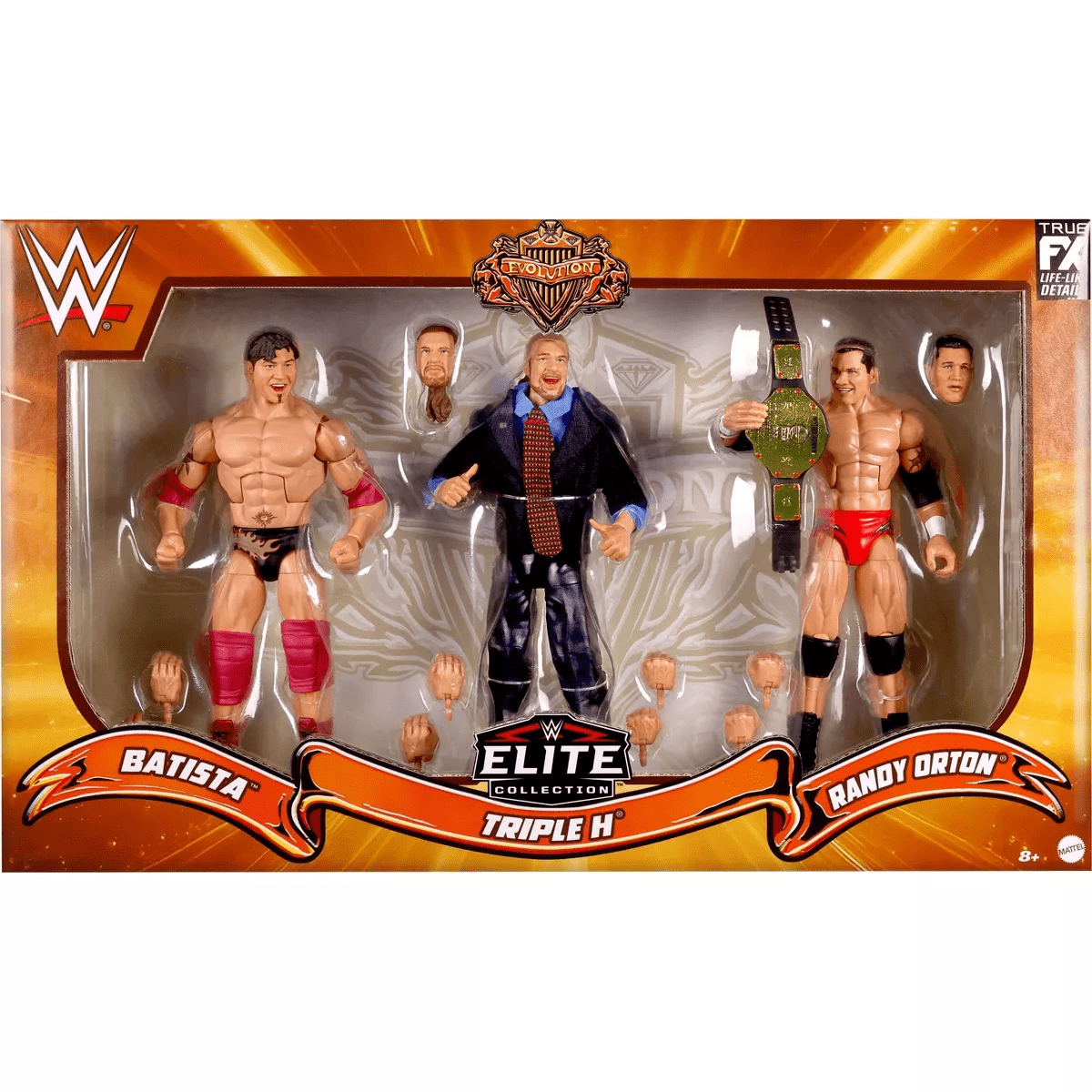 WWE Elite Evolution Pack of 3 Action Figures with Accessories, 6" Collectible Set - Image 6