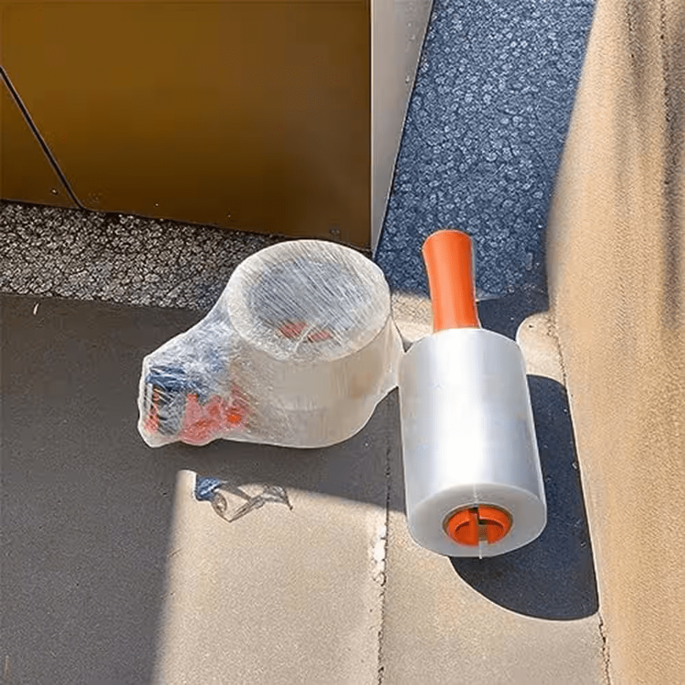 4-Pack Stretch Wrap with Handles 5 X 1000 Ft. 60-Gauge Heavy Duty Thick Plastic Wrap Roll for Moving Packing Wrapping - Image 7