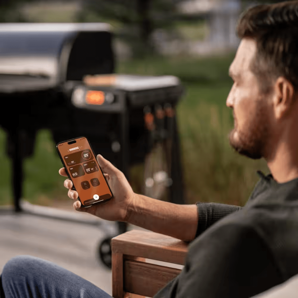 Woodridge Wi-Fi Pellet Grill and Smoker in Black - Image 8