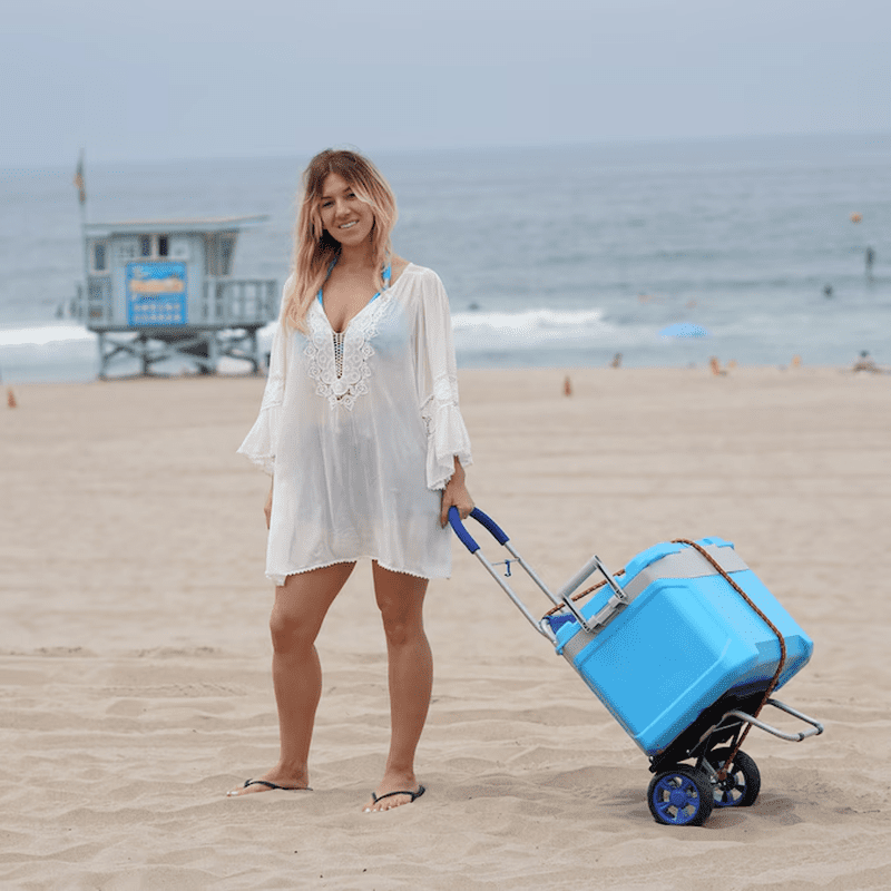 200-Lbs. Capacity 2 -Wheel Blue Steel Dolly - Image 7