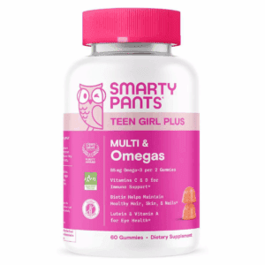 Smartypants Teen Girl plus Multivitamin & Omegas Gummies with Vitamins C, D3, B12 & Zinc - 60Ct
