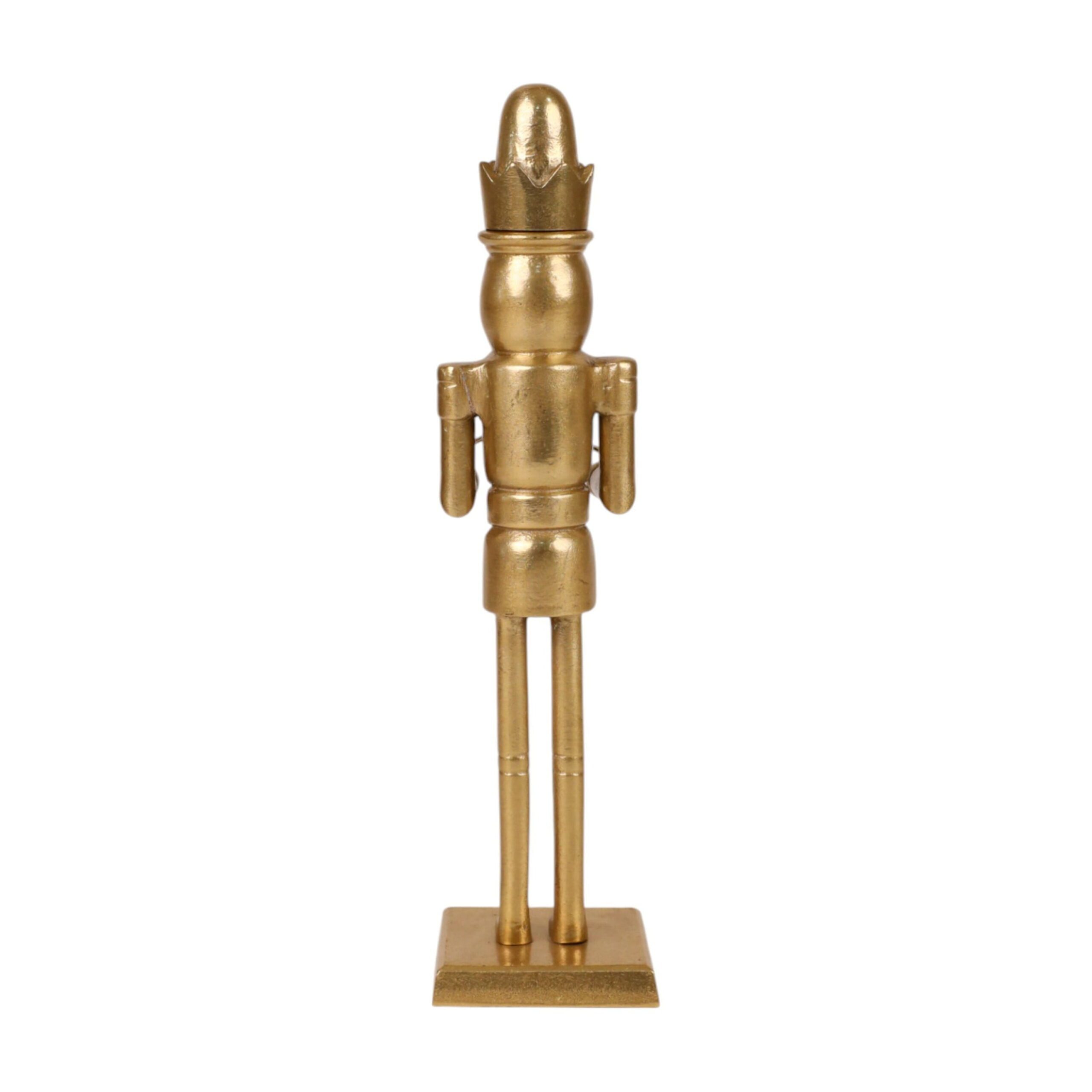 Decorative Christmas Drummer Nutcracker, Gold, 14.3", by - Image 6