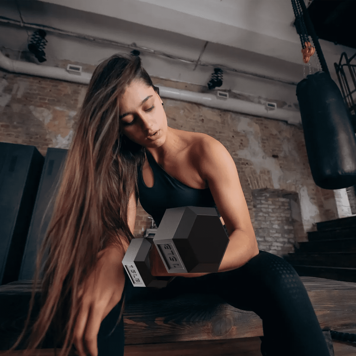 Balancefrom Fitness Signature Alloy Steel Rubber Encased Hex Textured Dumbbell Workout Set W/Rack and 3 Pairs of 5, 10, and 15 Pound Weights, Black - Image 5