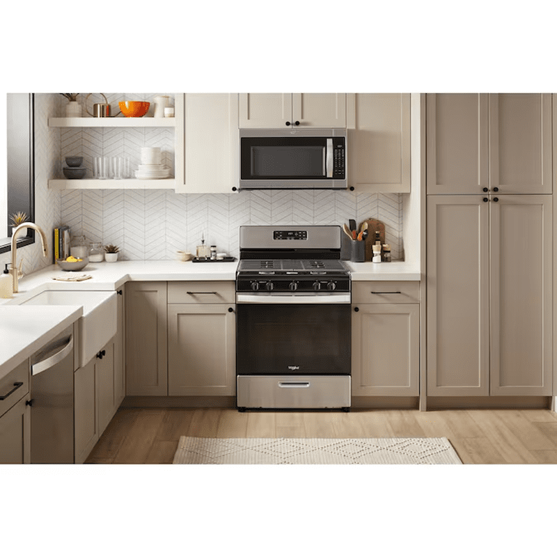 30-In 5 Burners 5.1-Cu Ft Freestanding Natural Gas Range ( Stainless Steel ) - Image 8