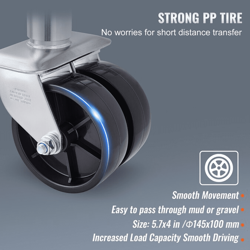 Silver 0.9-Ton Steel Forklift Jack - Image 4