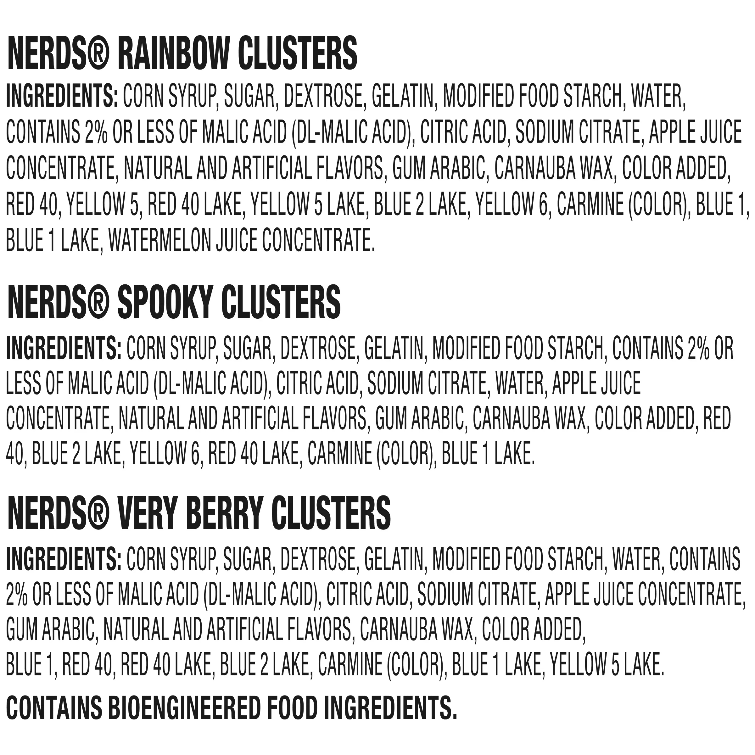 Halloween Gummy Clusters Trick-Or-Treat Variety Bag, Spooky, Rainbow, Very Berry, Halloween Candy, 28 Pieces, 14 Ounces - Image 6