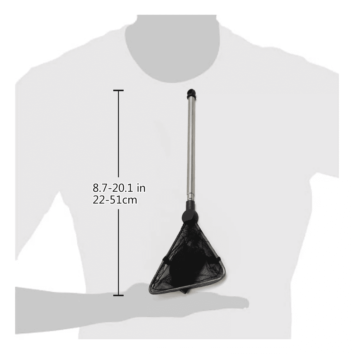 Unique Bargains Stainless Steel Telescopic Handle Aquarium Fishbowl Shrimp Fish Landing Skimmer Net 1 Pc - Image 4