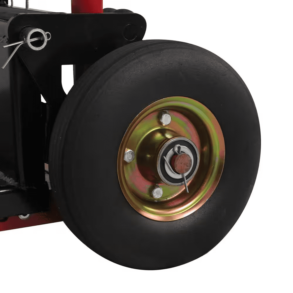 Orange Winch Stacker 330 Lbs. Hand Stacker 40.5 In. Max Lift Manual Pallet Stacker with Adjustable Forks and Fixed Legs - Image 5