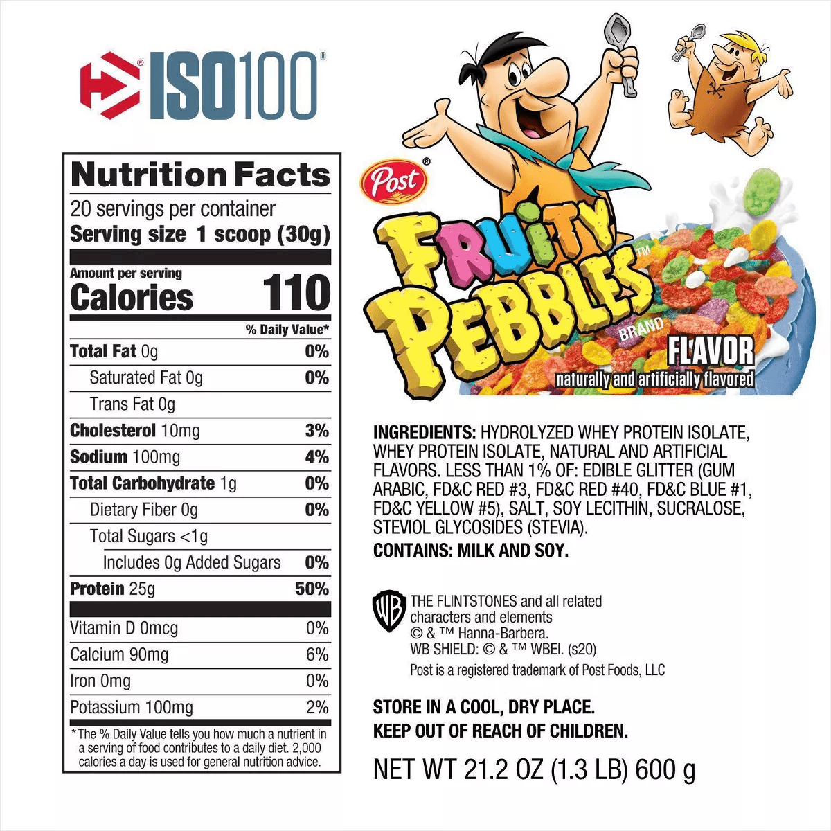 Dymatize 100% Whey Isolate Protein Powder - Fruity Pebbles - Image 3