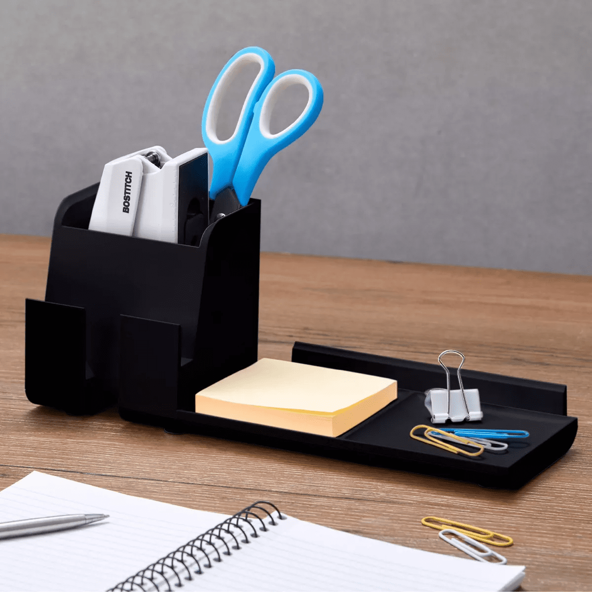 Office Konnect Desk Organizer Power Base with Phone Stand Black - Bostitch: Desk Phone Holder & Charger, Office Supplies - Image 7