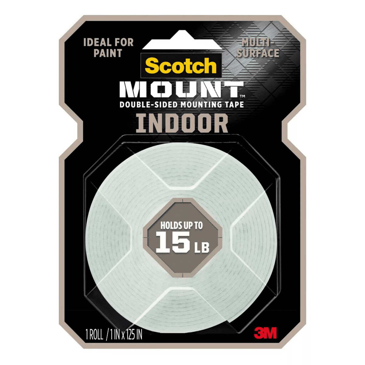 Scotch Heavy Duty Mounting Tape: Double Sided Heavy Duty Wall Tape, White, Plastic, 1 Pack - Image 11