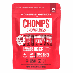 Chomps Chomplings Original Beef Mini Sticks - 7Oz/14Ct
