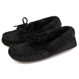 Rockdove Women'S Naomi Faux Fur Moccasin Slipper