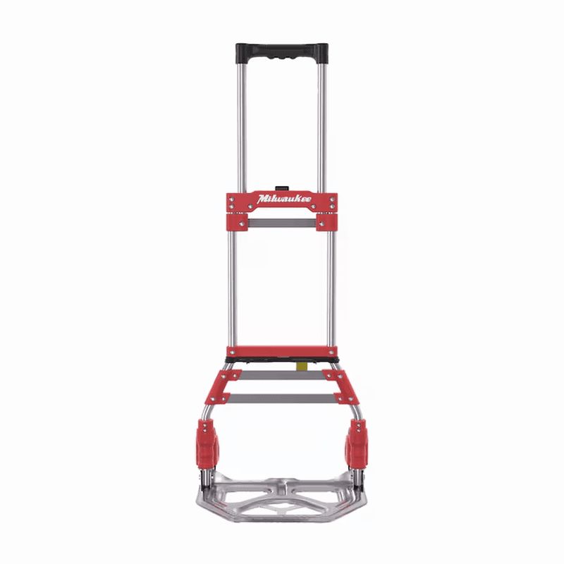 150-Lb Capacity 2 -Wheel Red Steel Folding Hand Truck - Image 6