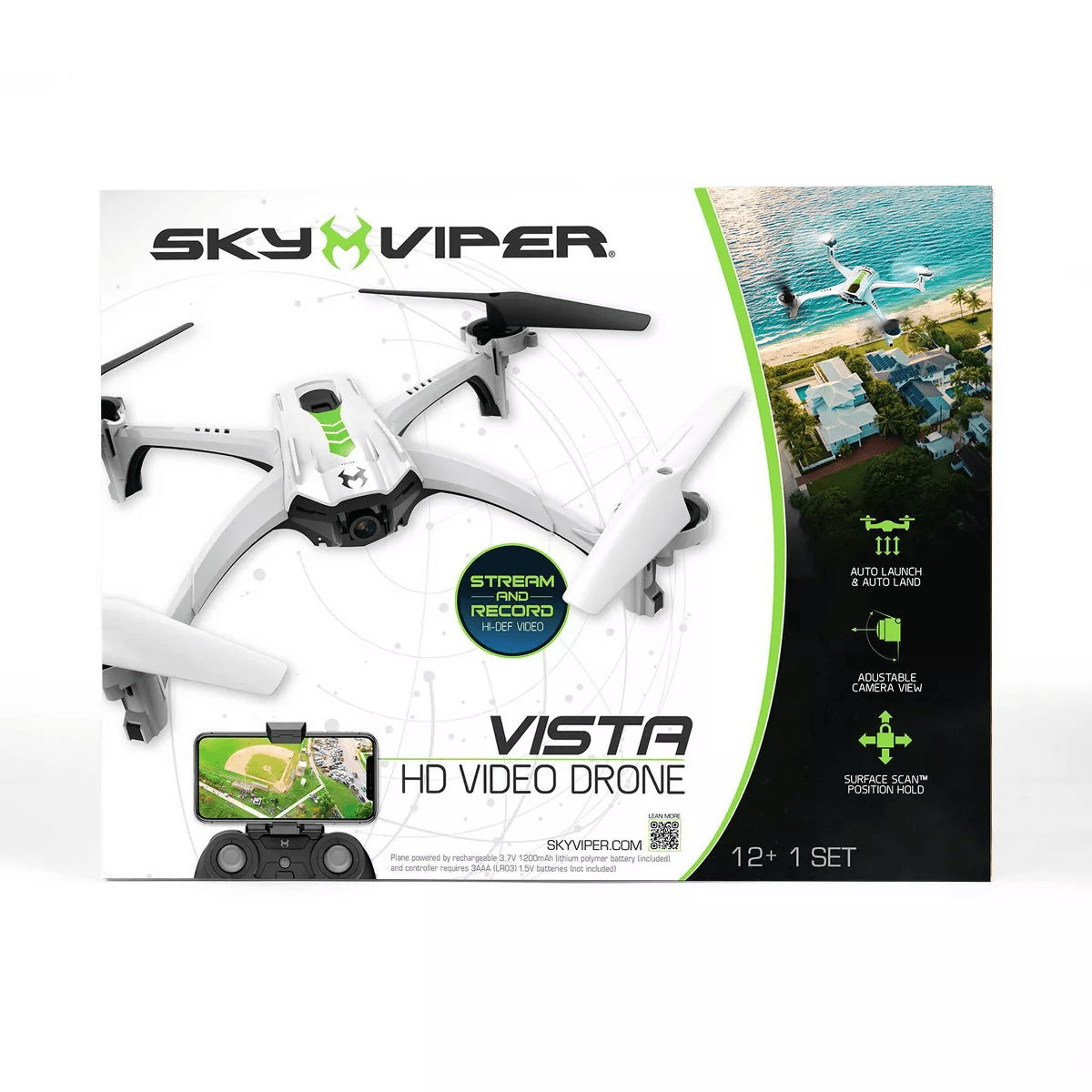 Sky Viper Vista HD Video Drone: Built-In Camera, Remote Control, Bluetooth, Beginner Skill Level - Image 12