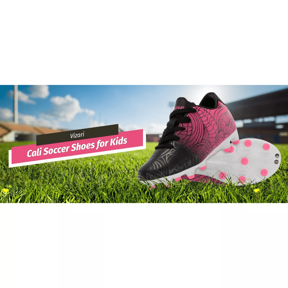 Vizari Unisex- Cali Firm Ground Soccer Shoes for Boys and Girls - Image 2