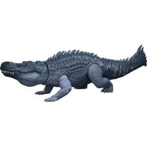 Jurassic World Rebirth Gigantic Thrashers Purussaurus Dinosaur Figure Toy, Tail Activated Attack