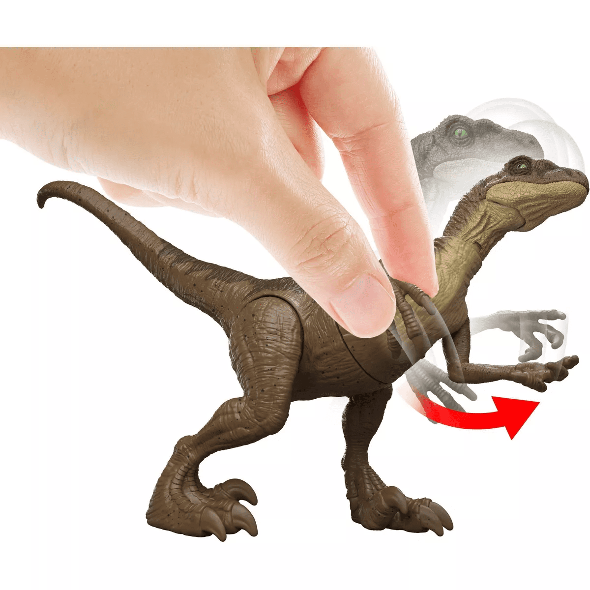 Jurassic World Jurassic Park I II and III Velociraptor Trilogy Set, 3 Action Figures with Attack - Image 2