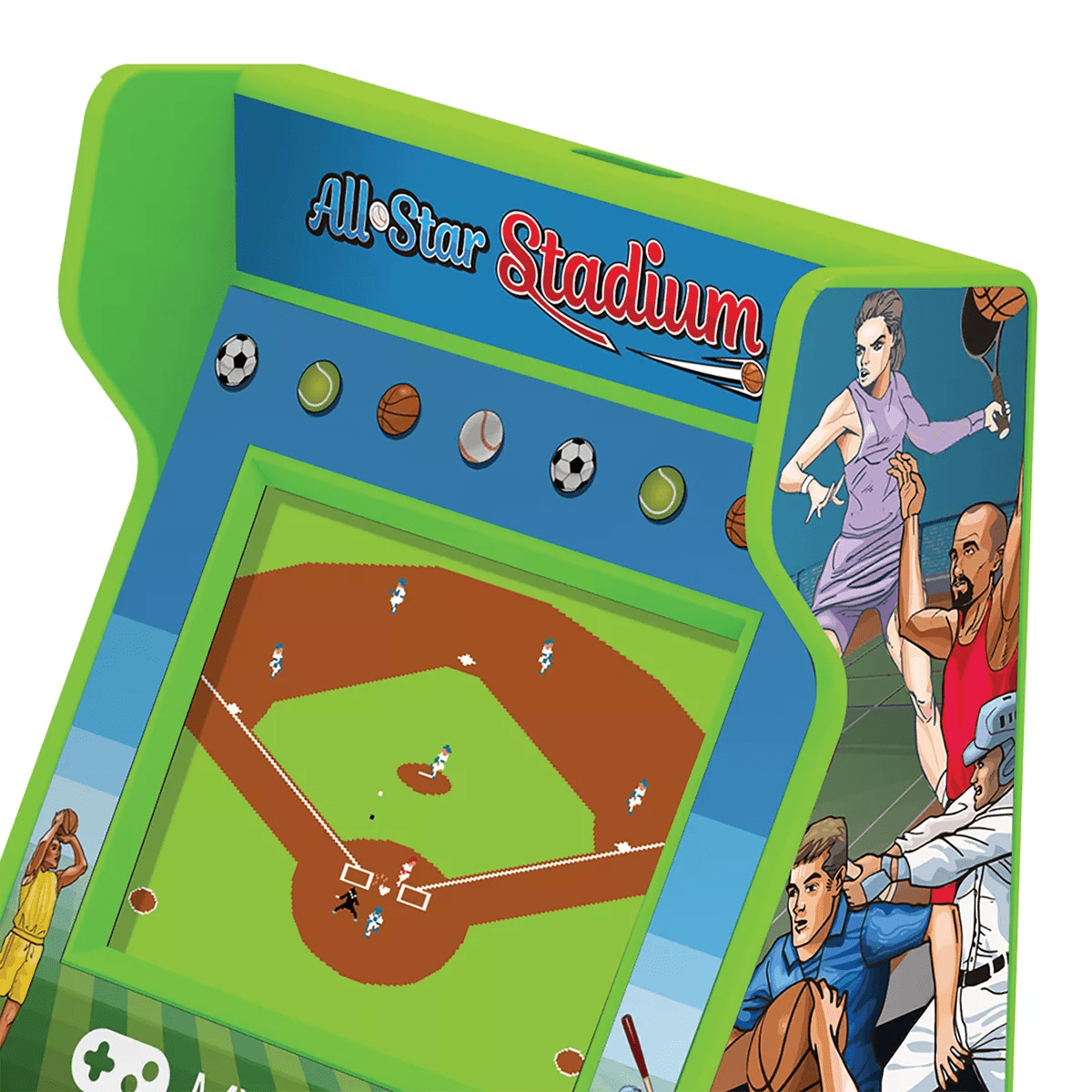 My ArcadeĀ® All-Star Stadium Pico Player, 107 Games in Green - Image 3