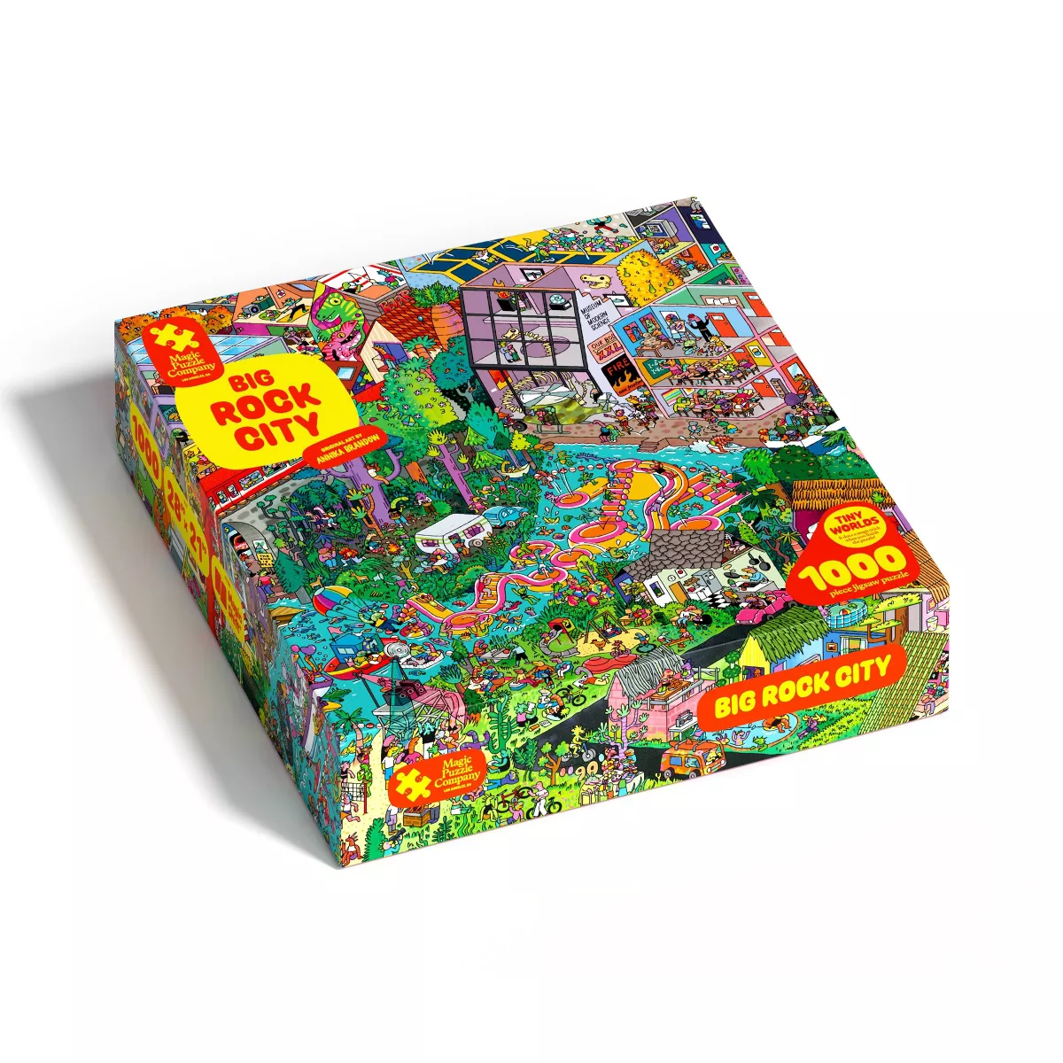 Magic Puzzle Company Big Rock City Jigsaw Puzzle - 1000Pc: Collage, Educational Focus on Memory & Fine Motor Skills - Image 6