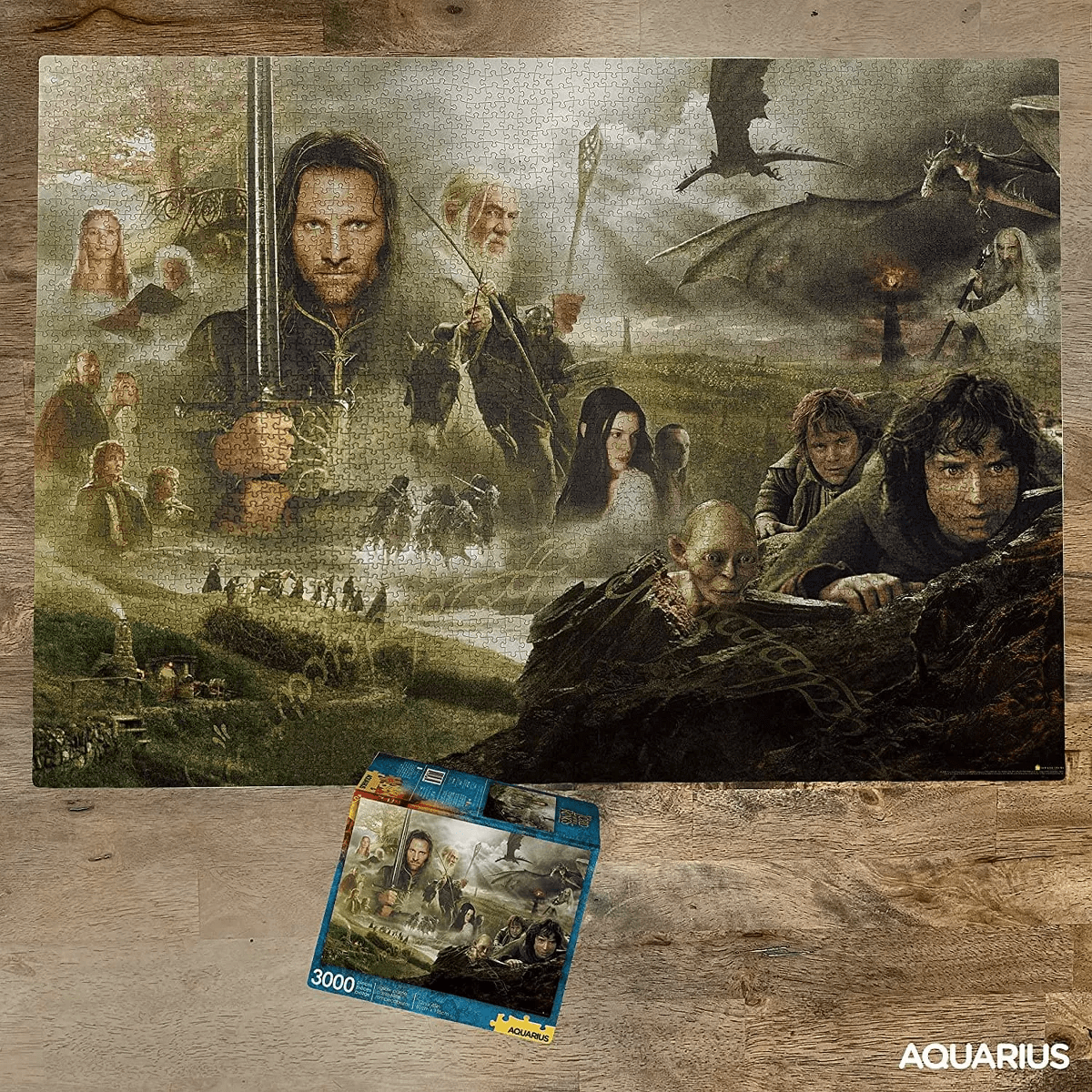 Aquarius Puzzles the Lord of the Rings Saga 3000 Piece Jigsaw Puzzle - Image 3