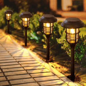 3000K 10 Lumens Black Outdoor Integrated Solar LED Weather Resistant Path Lights (8-Pieces)