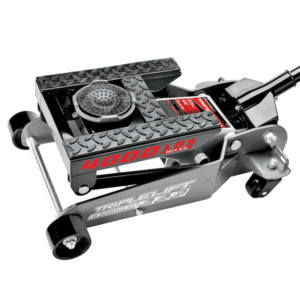 Gray 2-Ton Steel Hydraulic Floor Jack