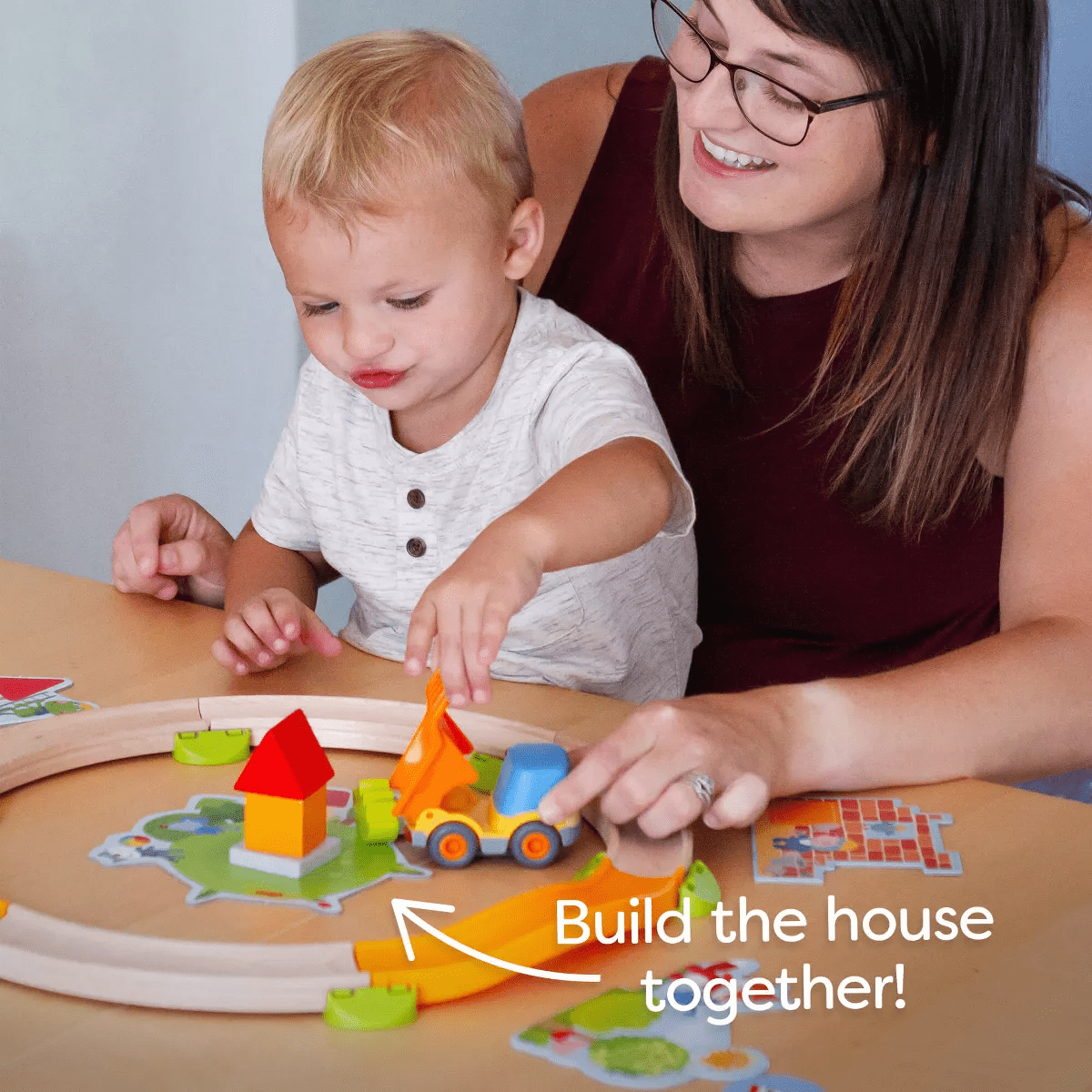HABA My Very First Games Building Site, a Cooperative Learning Kids Game, Toddler Learning Activities & Games for 2+ Year Olds with Included Toy Truck - Image 4