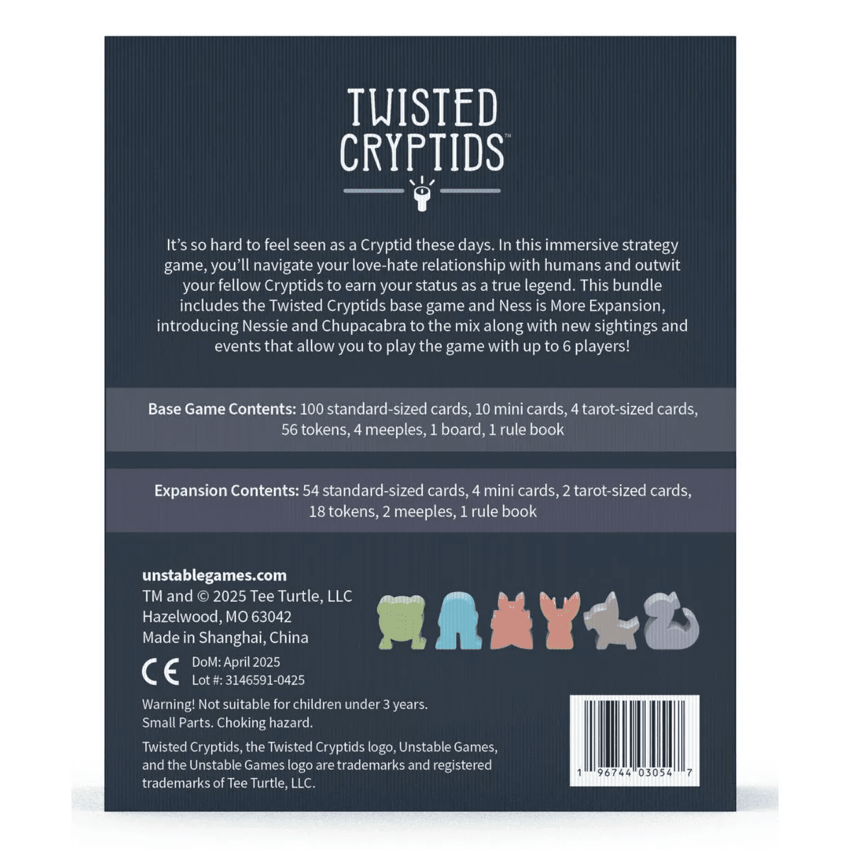 Teeturtle Twisted Cryptids Board Game: Creative Thinking, 30-60 Min Play, 2-4 Players, Includes Cards & Tokens - Image 2