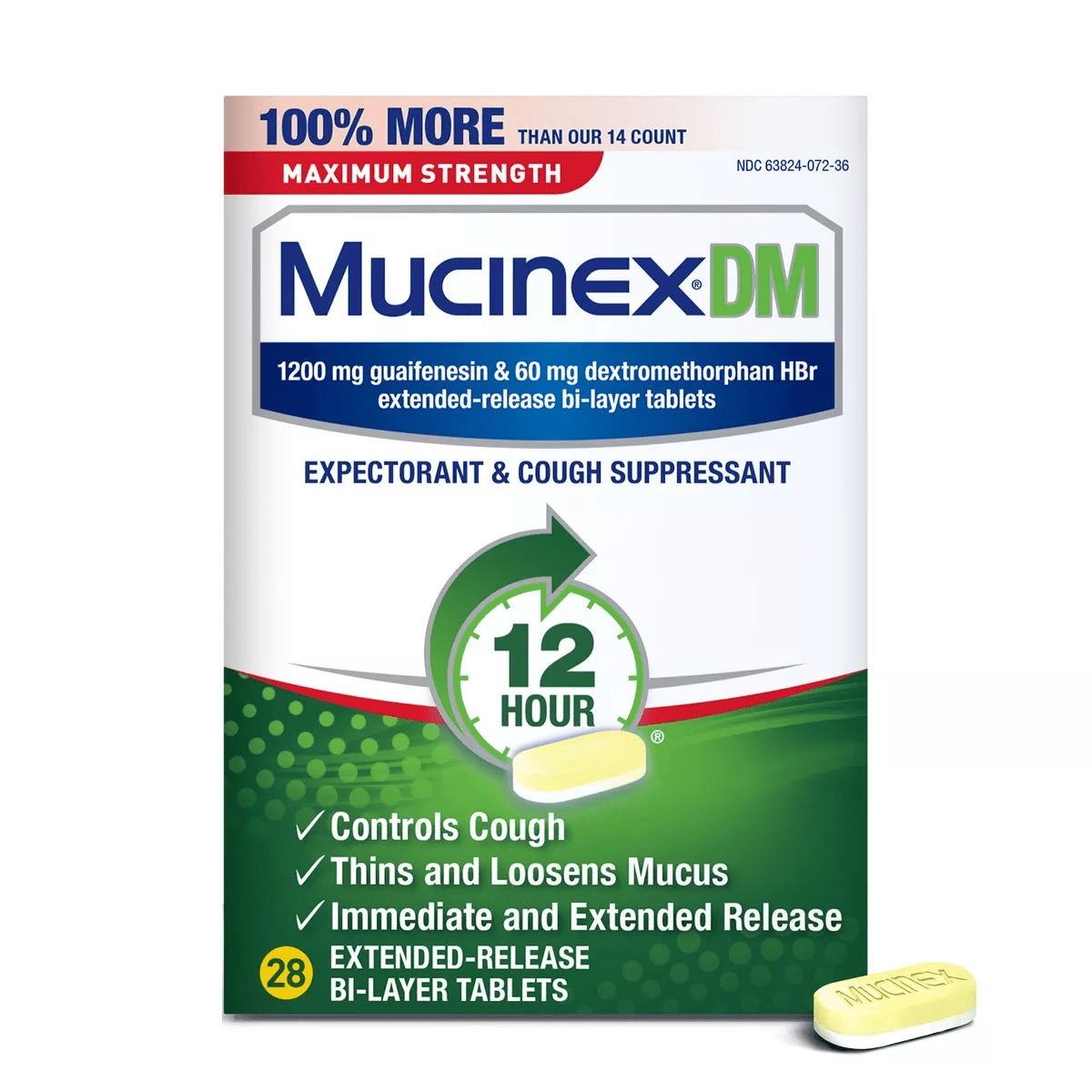 Mucinex DM Max Strength 12 Hour Cough Medicine - Tablets - Image 13