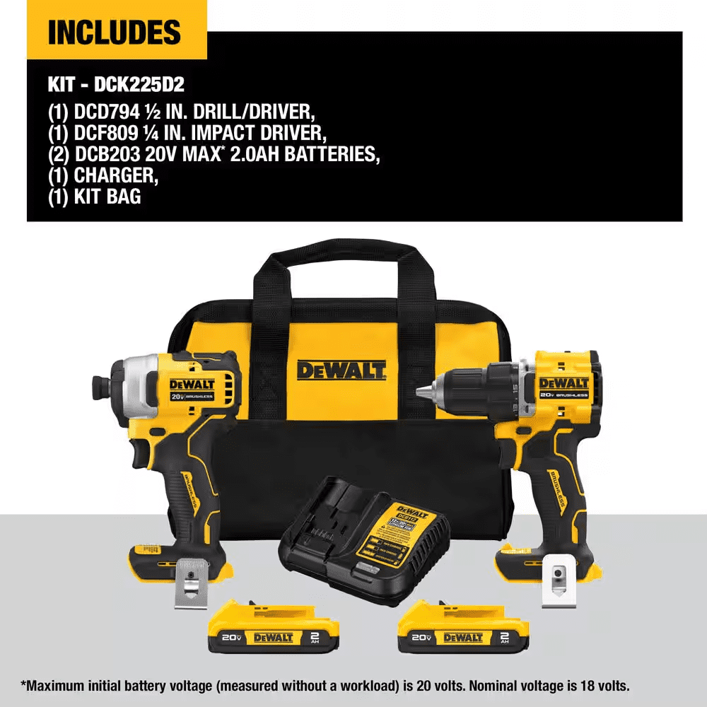ATOMIC 20-Volt MAX Lithium-Ion Cordless Combo Kit (2-Tool) and Oscillating Tool with (2) 2Ah and (1) 1.5Ah Batteries - Image 3