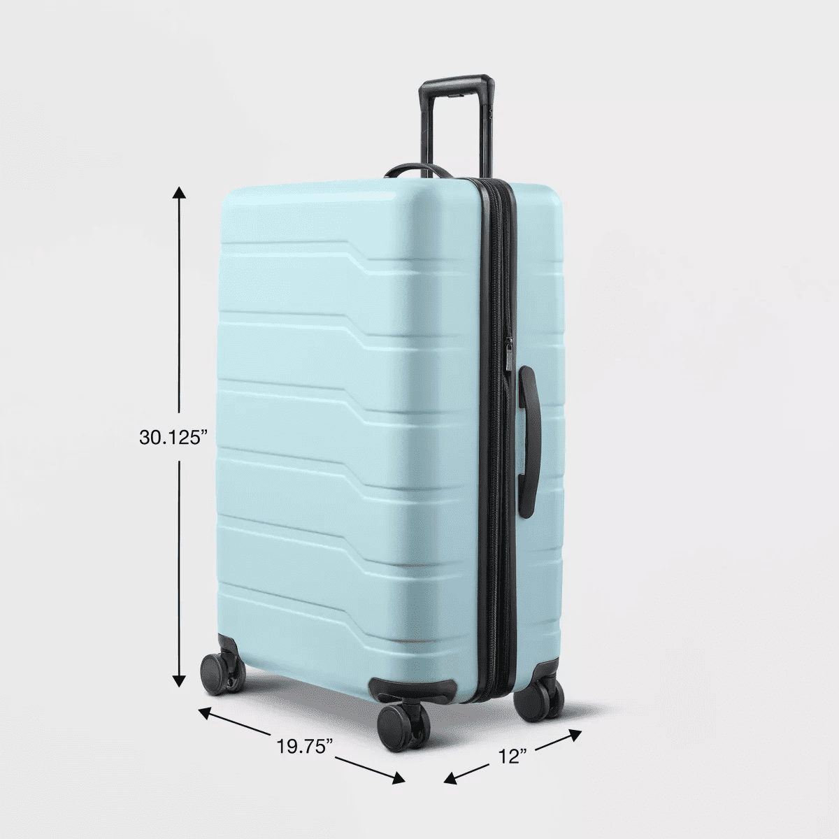 Hardside Large Checked Spinner Suitcase - Open Story - Image 6