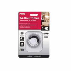 125 Volt Indoor Mechanical Timer, White