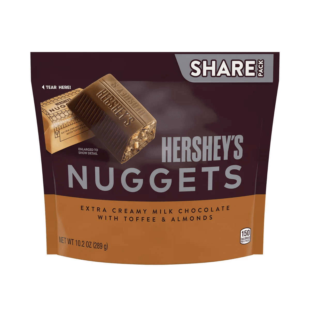 Hershey'S Nuggets Toffee Almond Share Size Chocolate - 10.2Oz - Image 2