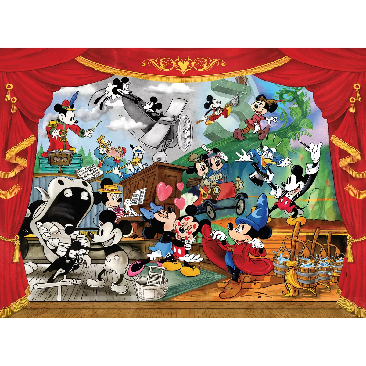Silver Select Disney Mickey through the Years 1000Pc Puzzle: Buffalo Games Jigsaw, Fantasy Theme, Problem Solving - Image 4