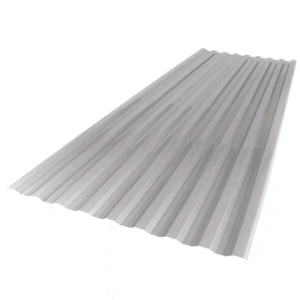 26 In. X 6 Ft. Corrugated Polycarbonate Roof Panel in Solar Control Silver