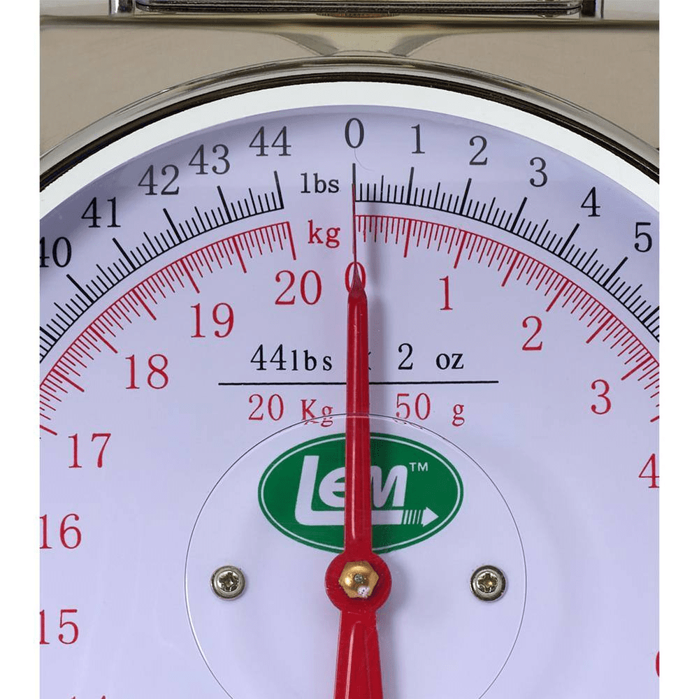 44 Lb. Stainless Steel Analog Food Scale - Image 4