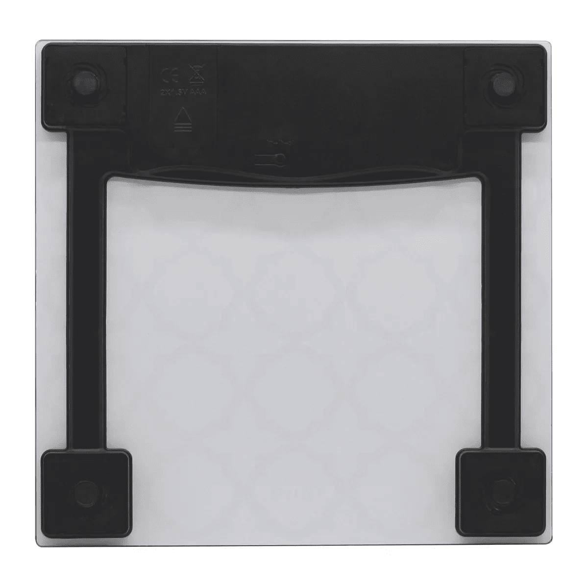 Taylor® Precision Products Digital Glass room Scale with Black/White Lattice, 400-Lb. Capacity in Multicolored - Image 2