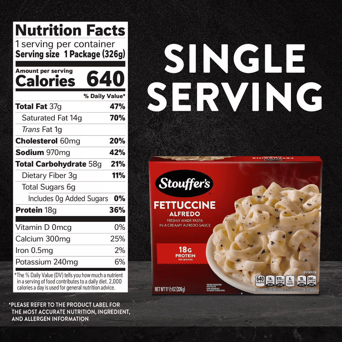 Stouffer'S Frozen Classics Frozen Fettuccini Alfredo - 11.5Oz - Image 7