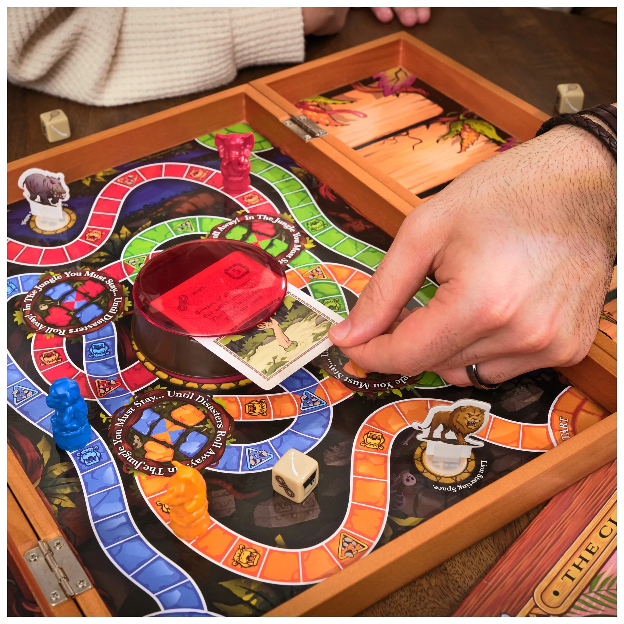 , Jumanji the Game, Real Wooden Box Edition of the Classic Adventure Board Game, Ages 8 and Up - Image 4