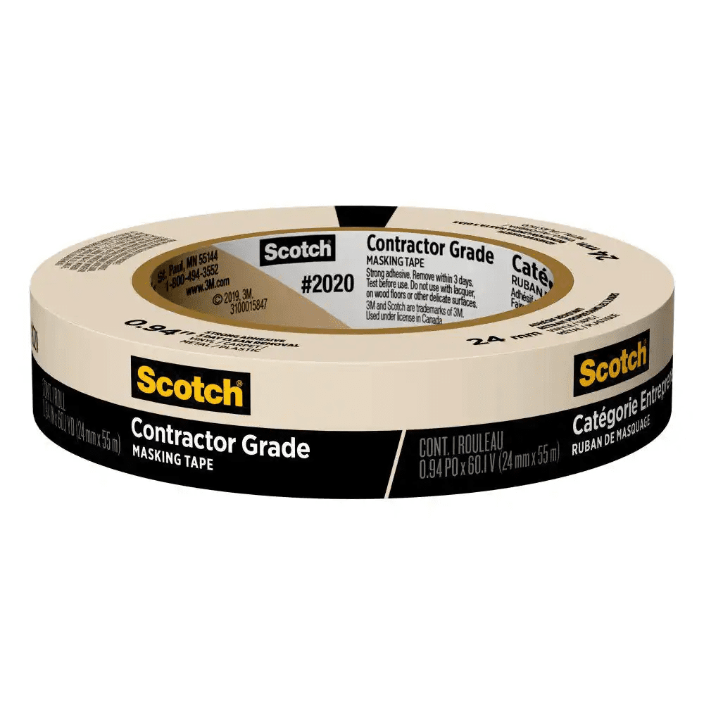 Scotch 0.94 In. X 60.1 Yds. Multi-Surface Contractor Grade Tan Masking Tape (1 Roll)